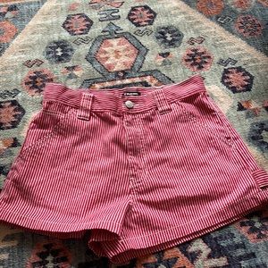 playboy pinstripe shorts